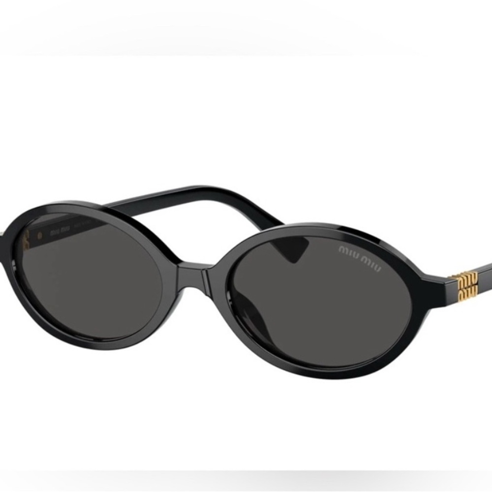 Authentic Miu Miu Black Oval Sunglasses